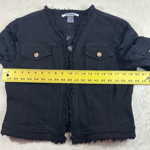 🖤 Nygård Black Crochet Sleeve & Back Jacket - Picture 11 of 12